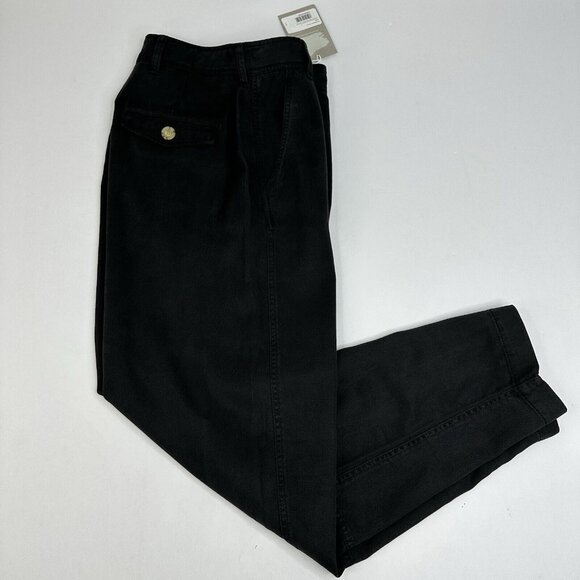Everlane Women’s‎ NWT Muted Black The Tencel Relaxed Chino Pant 0/W28/L28.5 - Picture 3 of 13